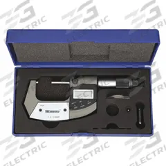 WESTWARD Digital Outside Micrometer: 1 in to 2 in /25 mm to 50 mm, Inch/Metric, IP54 (MPN 2YMZ6). Key specifications — attr1182744: 0.00005 in/0.001 mm; attr1182776: IP54; attr1182741: WESTWARD; attr1182743: +/- 0.00016 in; attr1182759: No.