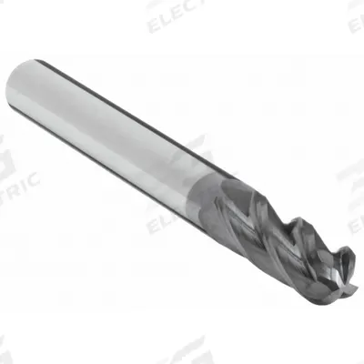 APPROVED VENDOR Ball End Mill: Carbide, AlTiN Coated, 4 Flute, 15/32" Mill Dia, 1" LOC - General Purpose Carbide Ball End Mills