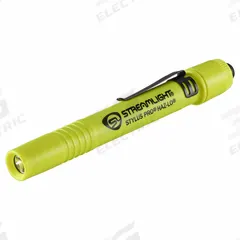Penlight: 105 lm, 2.25 hr Run Time at Max. Brightness, 39 m Max Beam, 1 Light Output, Yellow (MPN 66300). Key specifications — Brand: STREAMLIGHT; Battery Requirements - Broad: Includes 2 AAA.