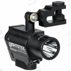 NIGHTSTICK Helmet-Clip Lights: 220 lm Max. Brightness, 60 hr Max Run Time, 183 m Max Beam, Black (MPN NSP-4650B). Key specifications — attr1391546: NIGHTSTICK; attr1440309: Includes 2 CR123.
