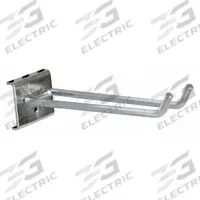 TRESTON Double Rod Pegboard Hook: 5 7/8 in x 5 29/32 in x 1 3/4 in, 5 Hooks, Screw-In, Surface (MPN 853223-51). Key specifications — Mounting Type: Surface; Includes: Bolts; Finish: Zinc-Plated; Color: Silver; Accessory Type: Double Rod Hook; Locking System: Screw-In; Material: Steel; Brand: TRESTON.