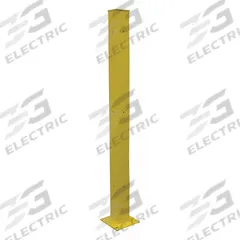 APPROVED VENDOR End Post: End, 72 in Overall Ht, Steel, Powder Coated, 5 in Post Dp, 5 in Post Wd (MPN 21XM02). Key specifications — Includes Mounting Hardware: Mounting Hardware Included; Material: Steel; Number of Rail Levels: 1; Product Type: Guardrail Post; Finish: Powder Coated; Includes: Holes 8 in on Center.