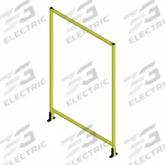 T-Slot Framing System Panel: Stand-Alone, Yellow, 72 in H x 12 in W x 5 1/2 in D, Solid (MPN 48336). Key specifications — Finish: Powder-Coated; Brand: FAZTEK; Panel Color: Clear; Panel Type: Solid; Color: Yellow; Material: Polycarbonate; Assembly: Assembled; Manufacturer Part Number: 48336.