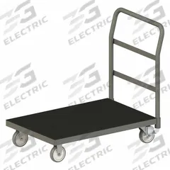 APPROVED VENDOR Platform Truck: 1,400 lb, 60 in L x 36 in W x 7 7/8 in H Deck, Solid, 12 ga Deck (MPN EPTRM36605PU95). Key specifications — Side Panel Type: No Side Panels; Brand: APPROVED VENDOR; Color: Gray; Caster/Wheel Configuration: (2) Swivel.