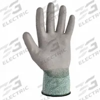 KLEENGUARD Knit Gloves: XS ( 6 ), ANSI Cut Level A2, Palm, Dipped, Polyurethane, Smooth, 1 PR (MPN 47103). Key specifications — Brand: KLEENGUARD; Glove Hand Style: Left and Right; Touchscreen Compatible: No; Includes Reinforced Thumb Crotch: No; Knit Material Color: Gray.