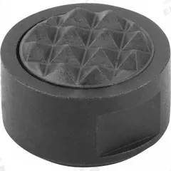 KIPP Rear-Mount Gripper w/Serrated Face: 16 mm Dia, M6, 10 mm Ht, Serrated, Carbide (MPN K0385.16107). Key specifications — Brand: KIPP.