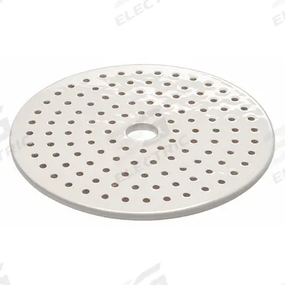CHEMGLASS Dessicator Plate: Desiccator Plate, Round, Porcelain, 7 1/2 in Overall Dia - Desiccator Plates and Shelves