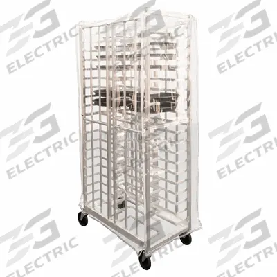 NEW AGE INDUSTRIAL Universal Pizza Pan Rack: 20 1/2 in Wd, 66 in Ht, 34 in Dp, Vinyl - Pan Rack Covers