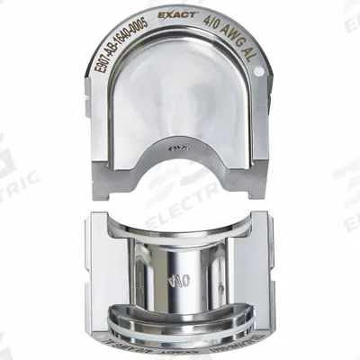 MILWAUKEE Upper and Lower Crimping Die: 4/0 AWG, U Style Dies, For Use With 2779-22 - Milwaukee Replacement Crimping Dies