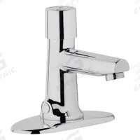 CHICAGO FAUCETS Straight Spout Bathroom Faucet: 3501, Single-Post, Cast Brass, 0.5 gpm Flow Rate (MPN 3501-4E2805ABCP). Key specifications — Brand: CHICAGO FAUCETS; Series: 3501; Includes: Mounting Hardware.