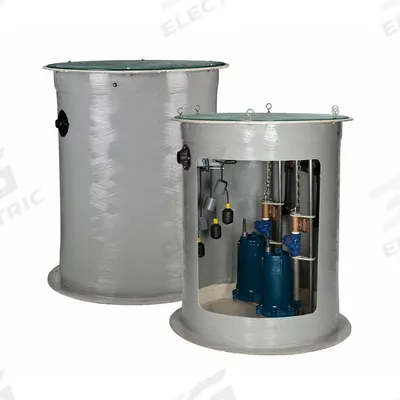 FRANKLIN ELECTRIC Grinder Pump System: Fiberglass, 2 hp, 208/230V AC, 33 gpm @ 10' of Head - Duplex Sewage Grinder Pump Packages
