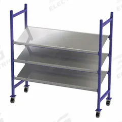UNEX FLOW CELL Gravity Flow Rack: 76 in x 28 in x 72 in, Tilt, 3 Shelves, Steel (MPN FCMTPS76283). Key specifications — Brand: UNEX FLOW CELL; Decking Material: Steel.