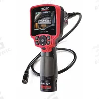 RIDGID Inspection Camera: 640 x 480, 3 ft Shaft Lg, 0.7 in Shaft Dia, 17 mm Camera Dia, TFT LCD (MPN 55898). Key specifications — Brand: RIDGID; Camera Pixel Resolution: 640 x 480; Features: Photo and Video Capture; Includes: USB Cable; Includes Probe: Camera Probe Included; Display Portability: Fixed; Camera Probe: Included.