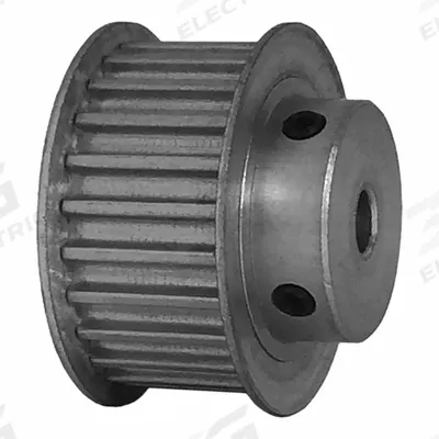 Dayton Timing Pulley: Curvilinear, Fixed, For 15 mm Belt Wd, 24 Teeth, 5 mm Pitch - HTD Section Fixed-Bore Timing Pulleys with Hub