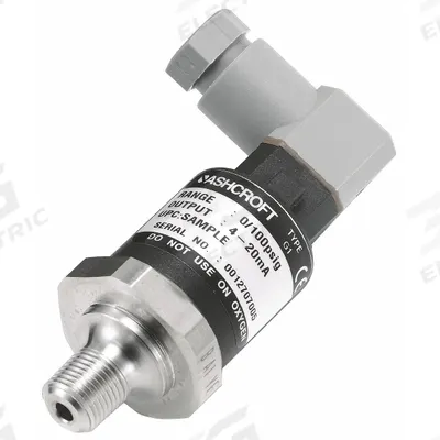 ASHCROFT Pressure Transmitter: 0 psi to 3,000 psi, 4 to 20mA DC - Pressure Transmitters with 4-Pin Mini-DIN Connector