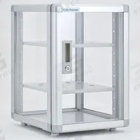 Desiccator Cabinet: Non-Vacuum, Rectangular, 2.47 cu ft Capacity, 15 in Overall Wd, 2 Shelves (MPN 7890281). Key specifications — Includes: (2) Stainless Steel Shelves; Material: Acrylic (Panels)/Aluminum (Frame)/Stainless Steel (Shelf); Brand: COLE-PARMER; Desiccator Shape: Rectangular.