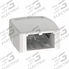 PANDUIT Surface Mount Box: Mini-Com, Mini Com, 24 Ports, White, Voice, Video & Data Applications (MPN CBXQ2WH-A). Key specifications — Brand: PANDUIT; Color: White.