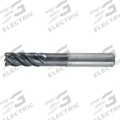 WIDIA HANITA Corner Radius End Mill: Carbide, AlTiN Coated, 5 Flute, 3/8" Mill Dia, 7/8" LOC, 4" OAL (MPN TM5VNS10014A)