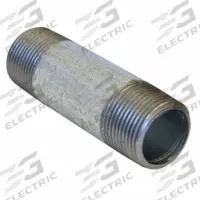 Pipe Nipple: 1/4 in Nominal Pipe Size, 6 in Lg, Schedule 80, Galvanized Steel, Threaded on Both Ends (MPN 793LU0). Key specifications — Manufacture Location: Globally Sourced; Brand: APPROVED VENDOR; Maximum Operating Pressure: 2,000 psi @150°F; Connection Type: Male NPT x Male NPT; Pipe Material: Galvanized Steel.