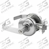 CORBIN Door Lockset: Classroom Security Lever Locksets, Chrome, ADA Compliant (MPN CLX3372 NZD 626). Key specifications — attr1024149: Not Ligature-Resistant; attr1011488: CORBIN; attr1024446: F88; attr1011524: No Message; attr1011506: Newport Lever; attr1011485: Yes; attr1059461: Satin Chromium-Plated.