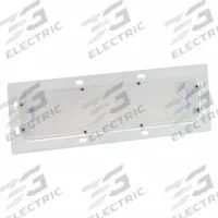 GROTE Dome Lamp: Rectangular, 12V DC, LED, Clear, White, 5 3/4 in Overall Ht, 18 1/4 in Overall Lg (MPN 61P21). Key specifications — Lens Color: Clear; Electrical Connection: Blunt Cut; Housing Color: White; Brand: GROTE; Operating Voltage: 12V DC; Mount Style: Recessed.