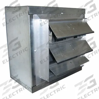 CANARM Exhaust Fan: Direct Drive, 12 in Blade, 1/3 hp, 1,450 cfm, 115V AC, 1 ph - Standard Direct-Drive Panel Exhaust Fans