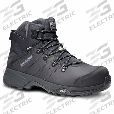 TIMBERLAND PRO Hiker Boot: Men's, Size 13, W, Black, Composite Toe Cap - Hiker-Style Safety-Toe Work Boots & Shoes