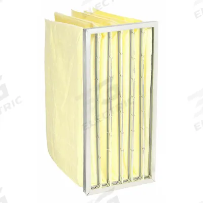 GRAINGER Pocket Air Filter: 24 in x 12 in x 15 in, MERV 14, Yellow, Synthetic - MERV 14 Pocket Air Filters