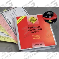 MARCOM Training Kit: Suspended Scaffolding Safety, DVD/Quiz/Scheduling Forms/Training Certificate (MPN V0000759ST). Key specifications — Brand: MARCOM; Product Type: Training Kit; Includes: DVD; Regulations Covered: OSHA 29 CFR 1926.451.