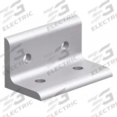 Inside Corner Bracket: Wide Inside-Corner Bracket, 40 Series, 40 mm x 76 mm x 40 mm, 4 Holes, Silver (MPN 40-4303). Key specifications — Material: Aluminum; Brand: 80/20; Finish: Anodized.