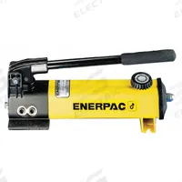 ENERPAC Hydraulic Hand Pump: 2 Stages, Single Acting, 10,000 psi Max. Pressure 1st Stage, Aluminum (MPN P141). Key specifications — Brand: ENERPAC; Cylinder Compatibility: Single Acting.