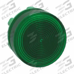 SCHNEIDER ELECTRIC Pilot Light Head: 22 mm Panel Mounting Hole Dia, Green, Fresnel, LED, XB5 Series (MPN ZB5AV033S). Key specifications — Brand: SCHNEIDER; Compatible Lamp Module Type: Universal LED Module; Compatible with Series: XB5.