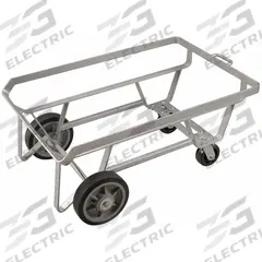 VIKAN Hopper Undercarriage: 1,000 lb, 41 1/8 in L x 27 1/4 in W x 19 1/8 in H, Tub Undercarriage (MPN 6903). Key specifications — Caster/Wheel Configuration: (2) Axle-Mounted; Brand: VIKAN; Product Type: Dumping-Style Hopper Undercarriage.