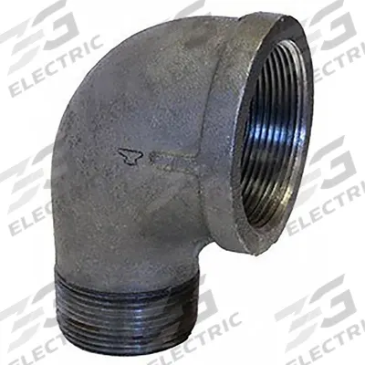 ANVIL Metal Pipe Elbow: 90° Elbow, 300 psi @ 150° F, 1 1/2 in x 1 1/4 in - Medium-Pressure Threaded Pipe Fittings