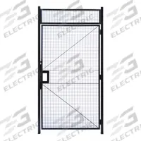 WIRECRAFTERS Hinged Door: 12 1/2 ft H x 3 3/8 ft W x 2 in D, Gray, Enamel/Powder-Coated (MPN HD3712). Key specifications — Finish: Powder-Coated; Material: Steel; Mounting Orientation: Left; Includes Mounting Hardware: Yes; Brand: WIRECRAFTERS.