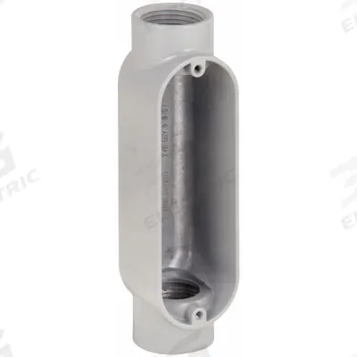 RACO Conduit Outlet Body: Aluminum, 1 in Trade Size, C Body, 12 cu in Body Capacity - C - Straight Type