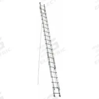 WERNER Extension Ladder: 40 ft Ladder Size, Aluminum, 250 lb Load Capacity, 86 lb Wt, 2 Sections (MPN D1340-2). Key specifications — Color: Silver; Brand: WERNER; Included Features: Rope and Pulley; Removable Fly: Removable.