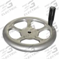 JW WINCO Spoked Hand Wheel: Spoked, Revolving Handle, 316 Stainless Steel, 14 mm Bore, 200 mm Dia (MPN 228-A4-200-B14-D-GS). Key specifications — Brand: JW WINCO.
