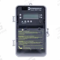 INTERMATIC Electronic Timer: 7 day, Astronomic, 120-277V AC, DPST/SPST, Digital (MPN ET2825CP). Key specifications — Body Material: Plastic; Indoor/Outdoor Usage: Indoor; Astronomic Functionality: Astronomic; Mounting Style: Surface; Brand: INTERMATIC.