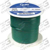 GROTE Automotive Cable: GXL, 100 ft, 1 Conductor, 14 AWG, Green, 60 V Volt (MPN 87-7206). Key specifications — Brand: GROTE.