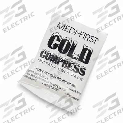 MEDI-FIRST Cold Pack: 5 1/2 in Temp Pack Lg, 4 3/4 in Temp Pack Wd - Disposable Cold Packs