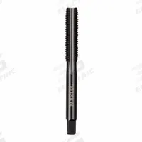 MILWAUKEE Straight Flute Tap: M8x1 Metric, 2B, 4 Flute, Plug Chamfer, Black Oxide Carbon Steel (MPN 49-57-5145)