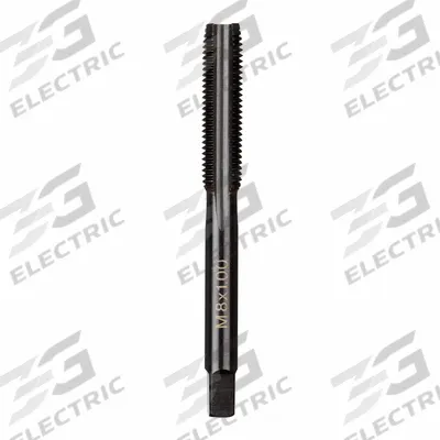 MILWAUKEE Straight Flute Tap: M8x1 Metric, 2B, 4 Flute, Plug Chamfer - General Purpose Hand Taps