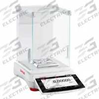 OHAUS Lab Scale: 120 g_220 g Capacity, 0.01 mg Readability, 0.1 mg Repeatability, 0.2 mg Linearity (MPN EXR225D). Key specifications — Brand: OHAUS; Display Type: TFT Touchscreen.