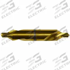 KEO Center Drill: Plain Type, #5/0, 60°, 1 1/4 in Overall Lg, LH, TiN Coated High Speed Steel (MPN 906-000-610). Key specifications — Brand: KEO; End Type: Double End.