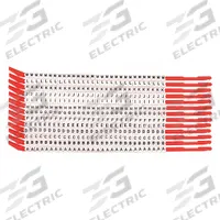 BRADY Wire Marker Wand: A to M, Black on White, 390 Labels, Nylon, -30°F to 251°F, 13 PK (MPN SCN10-A-M). Key specifications — Legend: A to M; Label Material: Nylon; Brand: BRADY; Color: Black on White.