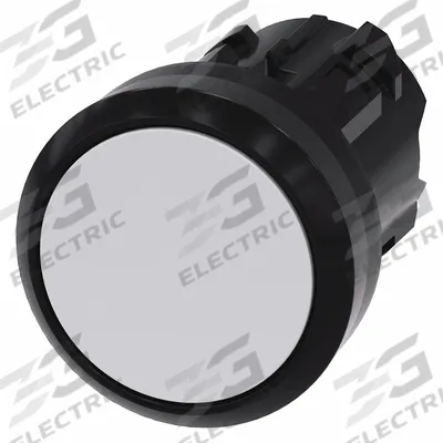 Siemens Flush Push Button: 22 mm Mounting Size, Non-Metallic - Flush-Mount & Recessed Push-Button Operators
