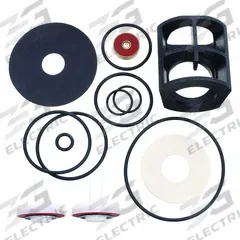 WATTS Backflow Preventer Repair Kit: Complete Rubber Parts Kit, 6A771, 009-M1-QTS, Repair Kit, 009 (MPN RK 009 RT 3/4 - 1). Key specifications — Compatible Valve Size: 3/4 in to 1 in; Compatible with Grainger Part No.: 6A771; Compatible with Series: 009; Compatible with Mfr. Model No.: 009-M1-QTS; Includes: (2) Disc Assembly.