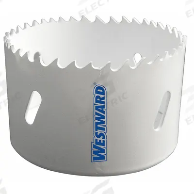 WESTWARD Hole Saw: 3 5/8 in Saw Dia., 4/6 Teeth per Inch, 1 1/2 in Max. Cutting Dp - Multi-Material-Cutting Hole Saws without Arbor