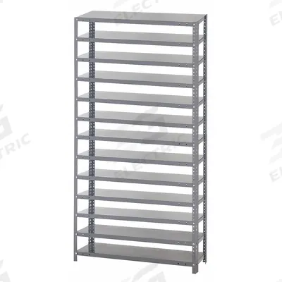 QUANTUM STORAGE SYSTEMS Bin Shelving: 36 in x 18 in x 75 in, 1 Sided, 0 Bins - Metal Stationary Bin Shelving Without Bins